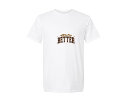 brand:Generic|color:White|His Way Is Better Christian Faith 3 Graphic T-Shirt