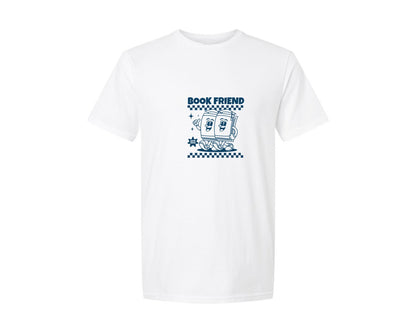 brand:Generic|color:White|Retro Cartoon Book Character Print Graphic T-Shirt