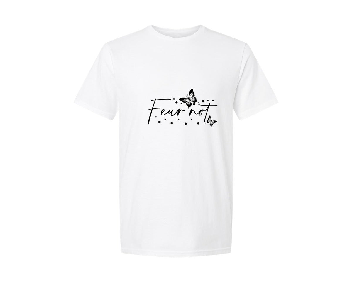 brand:Generic|color:White|Retro Christian Butterfly Jesus Graphic T-Shirt