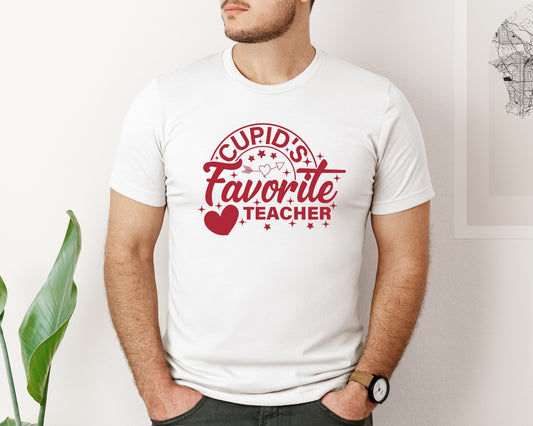 Cupids Favorite Teacher Valentine 5 Graphic T-Shirt