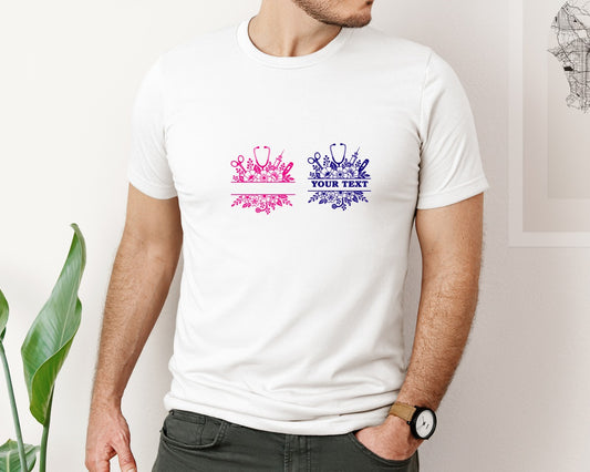 Nurse Split Monogram 2 Graphic T-Shirt