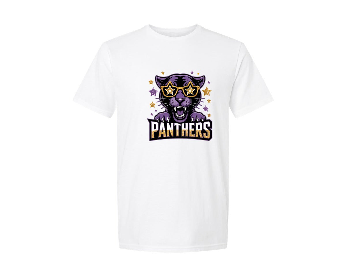 brand:Generic|color:White|Panthers Sport Game Day Graphic T-Shirt