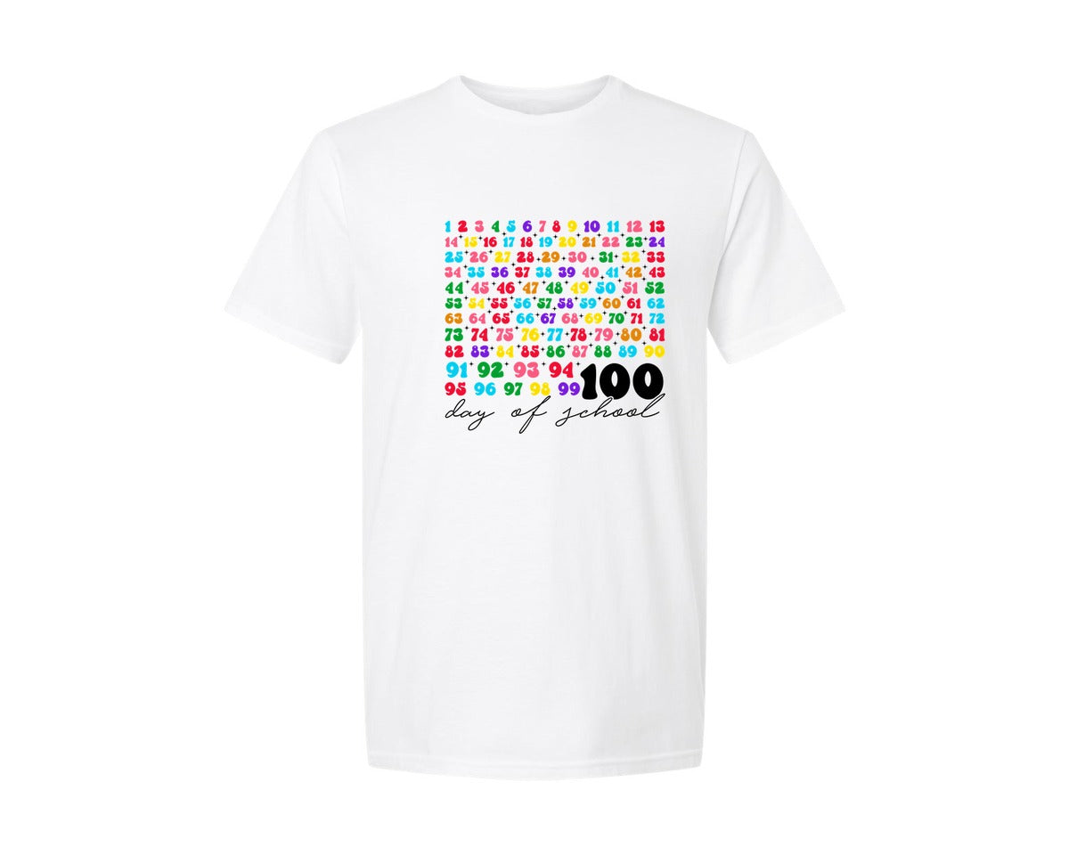 brand:Generic|color:White|100Th Day Of School Teacher Kids 100 2 Graphic T-Shirt