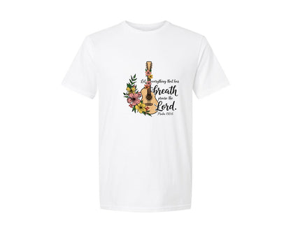 brand:Generic|color:White|Praise The Lord Psalm 1506 Graphic T-Shirt