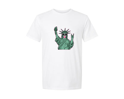brand:Generic|color:White|4Th Of July Statue Of Liberty Usa 2 Graphic T-Shirt