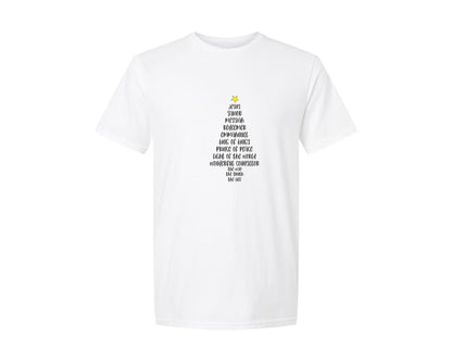 brand:Generic|color:White|Jesus Christmas Tree Christian 2 Graphic T-Shirt