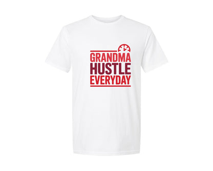 brand:Generic|color:White|Grandma Hustle Everyday Graphic T-Shirt