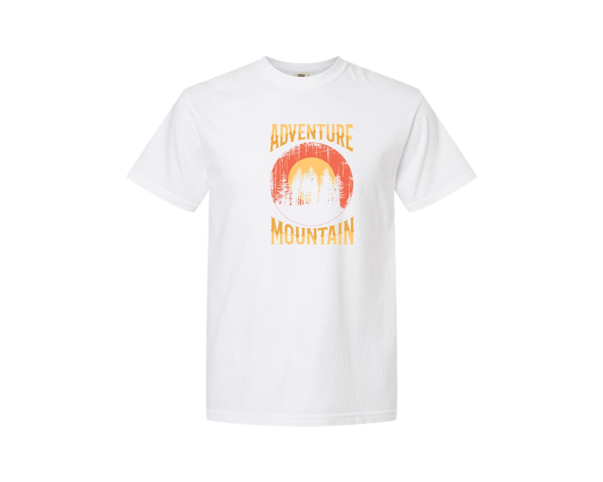 brand:Comfort Colors|color:White|Wild Life Experience Mountain Hiking Tee 4 Graphic T-Shirt