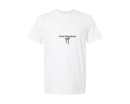 brand:Generic|color:White|Love Like Jesus Popular Graphic T-Shirt