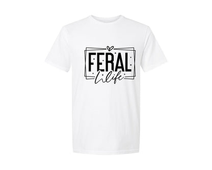 brand:Generic|color:White|Feral Wife Graphic T-Shirt