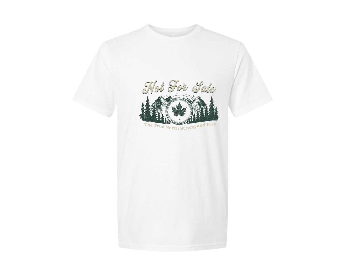 brand:Generic|color:White|Canada Is Not For Sale T Shirt Design 11 Graphic T-Shirt