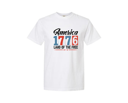 brand:Comfort Colors|color:White|1776 4Th Of July America Graphic T-Shirt