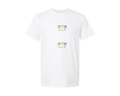 brand:Generic|color:White|Western Mardi Gras Louisiana 2 Graphic T-Shirt