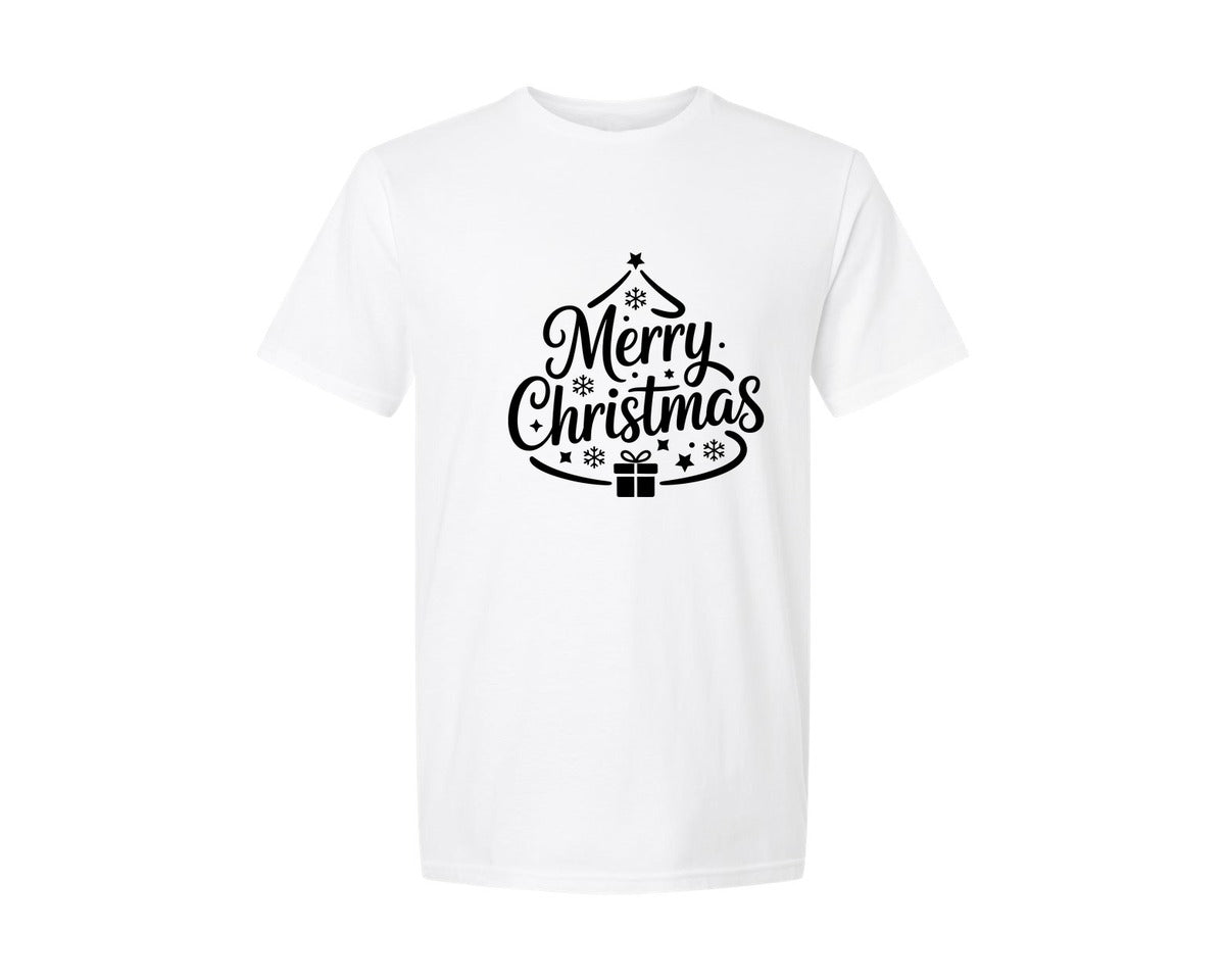 brand:Generic|color:White|Holiday Merry Christmas Design Graphic T-Shirt