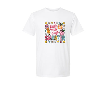 brand:Generic|color:White|100 Days Of School Little Miss 100 4 Graphic T-Shirt