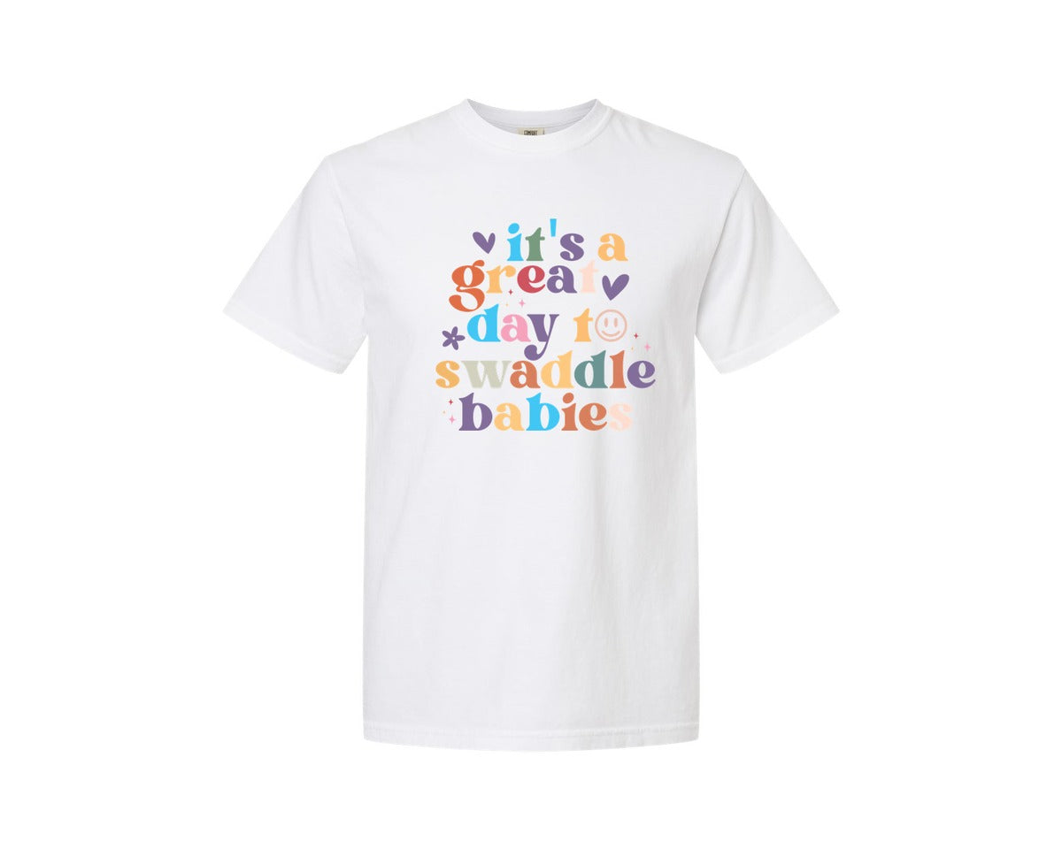 brand:Comfort Colors|color:White|Its A Beautiful Day To Catch Babies Graphic T-Shirt