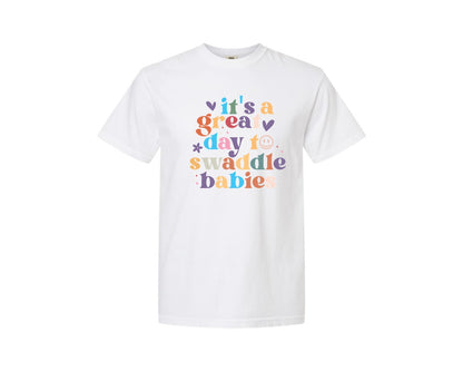 brand:Comfort Colors|color:White|Its A Beautiful Day To Catch Babies Graphic T-Shirt