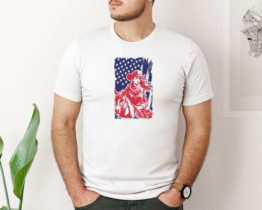 Western Fourth Of July 4Th Of July Graphic T-Shirt
