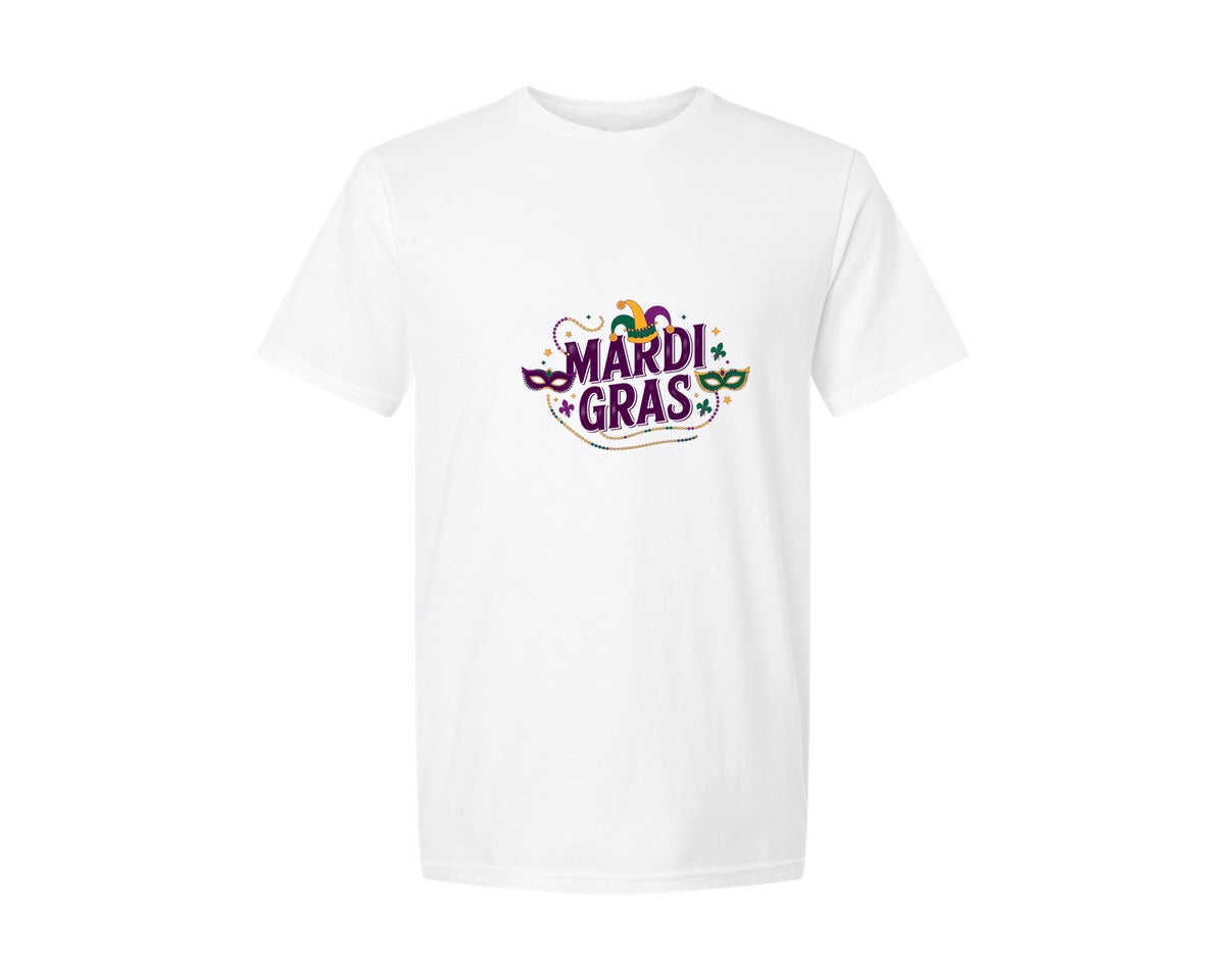 brand:Generic|color:White|Mardi Gras Design 73 Graphic T-Shirt