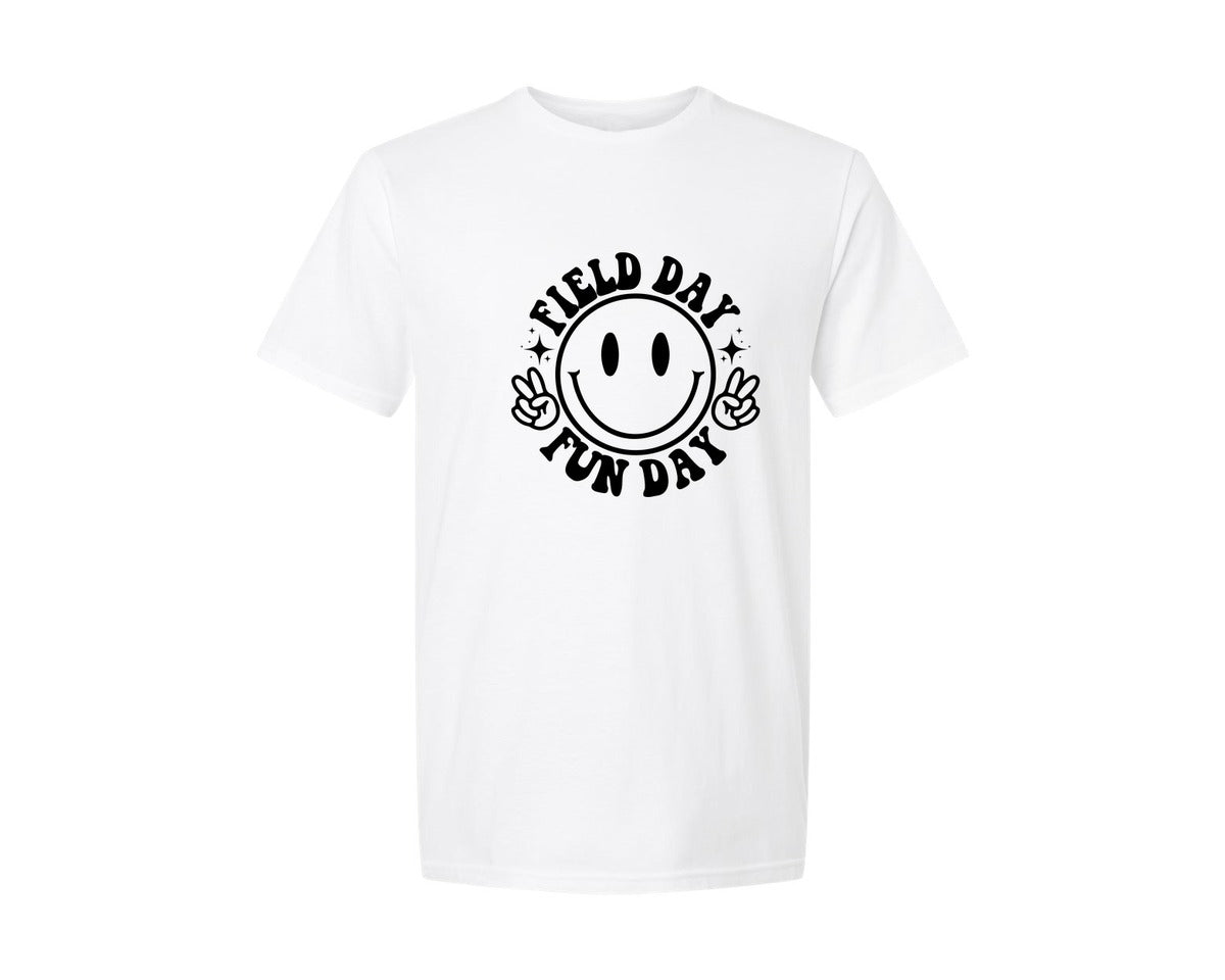 brand:Generic|color:White|Field Day Fun Day Field Day Graphic T-Shirt