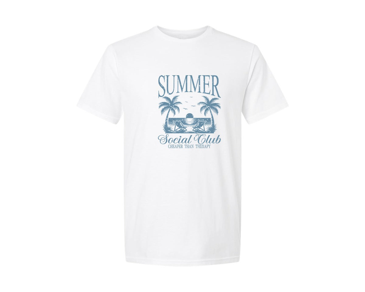 brand:Generic|color:White|Summer Social Club Girls Beach Trip Graphic T-Shirt