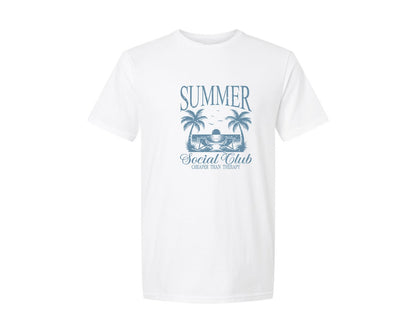 brand:Generic|color:White|Summer Social Club Girls Beach Trip Graphic T-Shirt