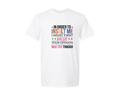 brand:Generic|color:White|Retro Funny Sarcastic Quote 2 Graphic T-Shirt