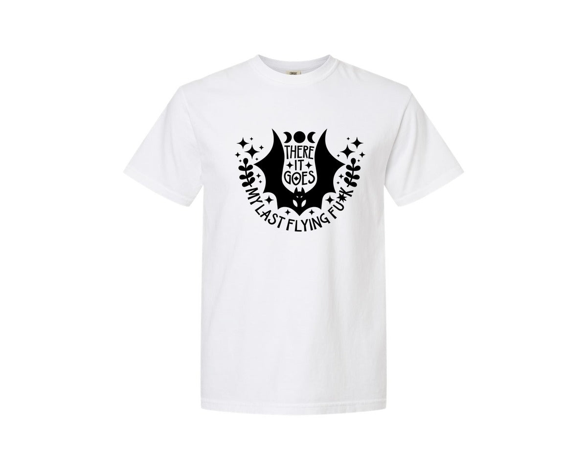 brand:Comfort Colors|color:White|There It Goes My Last Flying Fck 3 Graphic T-Shirt