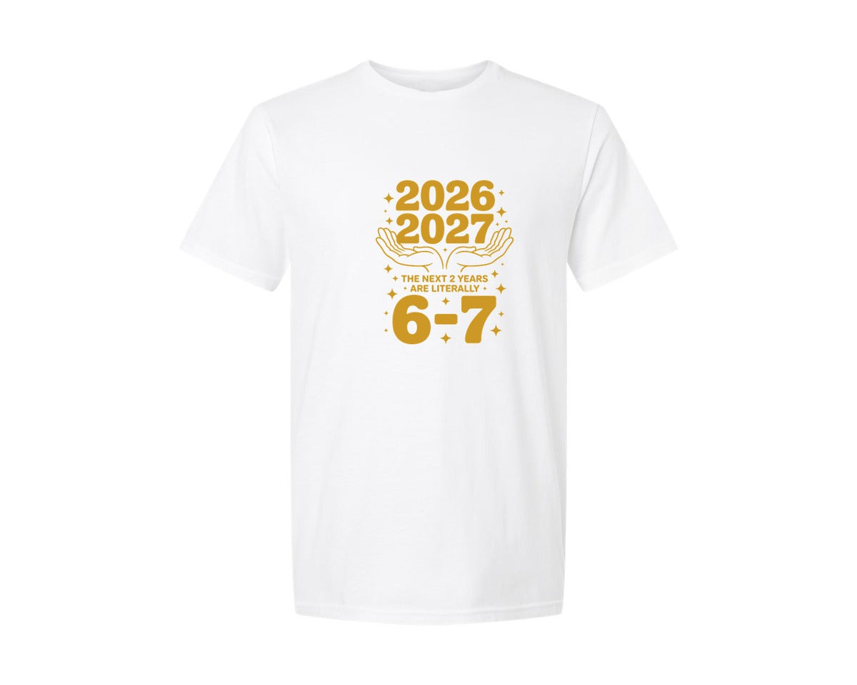brand:Generic|color:White|67 Nye 2026 Funny New Years Eve Party Graphic T-Shirt