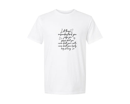 brand:Generic|color:White|Let Them Inspirational Graphic T-Shirt