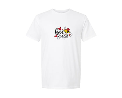 brand:Generic|color:White|Bee Mine Valentine Day Graphic T-Shirt