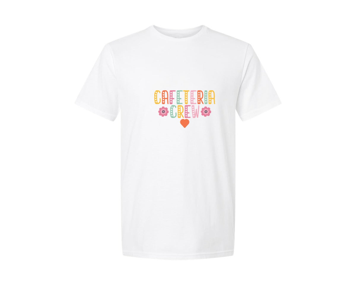 brand:Generic|color:White|Cute Lunch Lady Cafeteria Crew Graphic T-Shirt