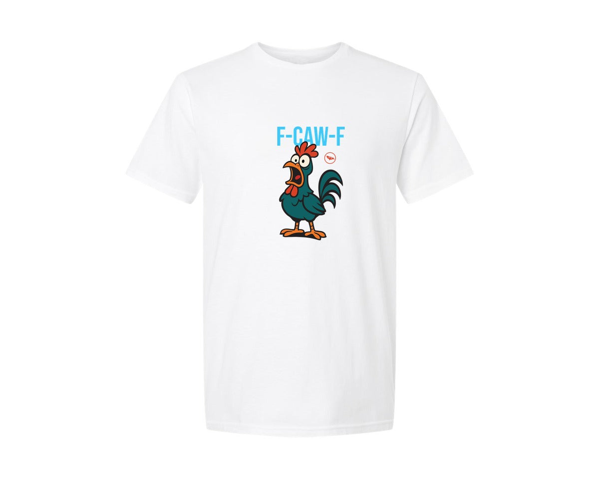 brand:Generic|color:White|F Caw F Shirt Funny Sassy Raven Rooster Graphic T-Shirt