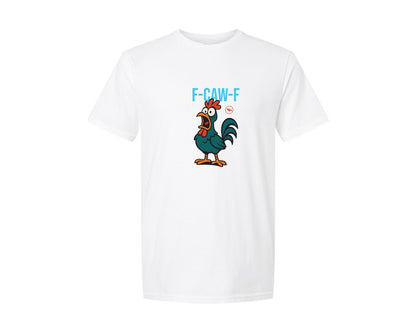 brand:Generic|color:White|F Caw F Shirt Funny Sassy Raven Rooster Graphic T-Shirt