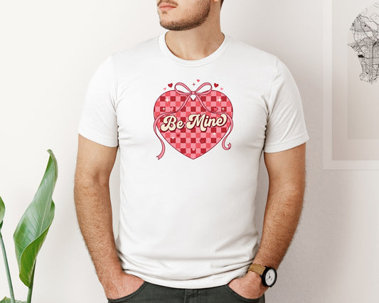 Be Mine Coquette Bow Heart Valentine Graphic T-Shirt