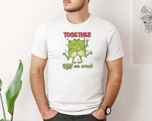 Together Until We Croak Cute Frog Graphic T-Shirt