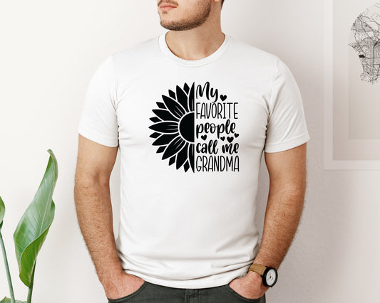 Grandma Sunflower Grandma Graphic T-Shirt