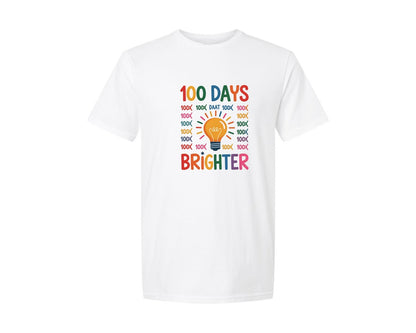brand:Generic|color:White|100 Days Of School Dinosaur School Sch Graphic T-Shirt