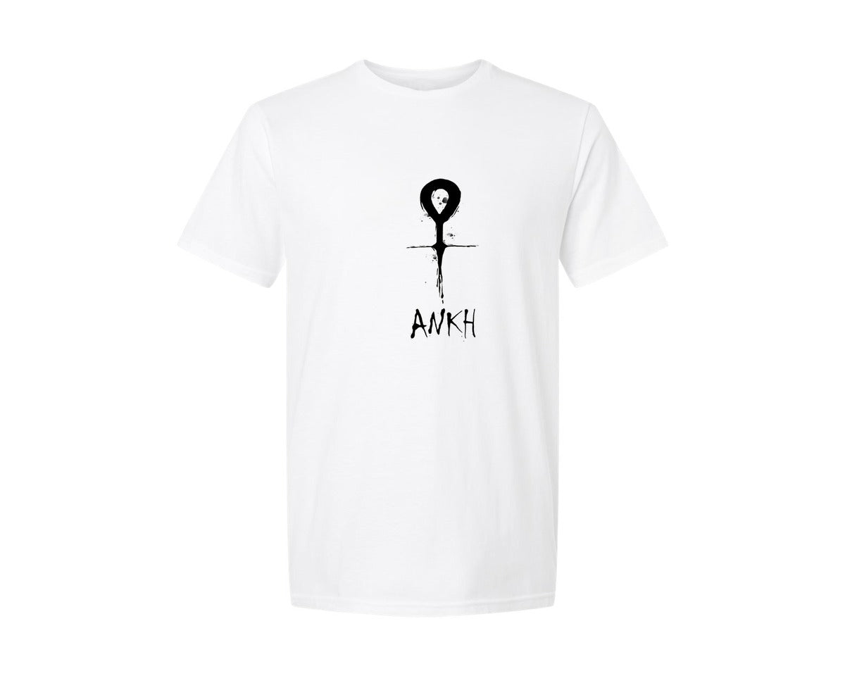 brand:Generic|color:White|Wiccan Ankh Symbol Wiccan Symbol Graphic T-Shirt