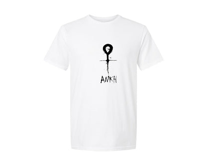 brand:Generic|color:White|Wiccan Ankh Symbol Wiccan Symbol Graphic T-Shirt