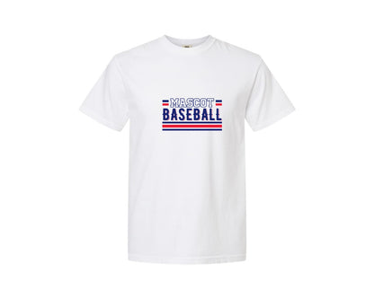 brand:Comfort Colors|color:White|Baseball Team Baseball Mom 2 Graphic T-Shirt