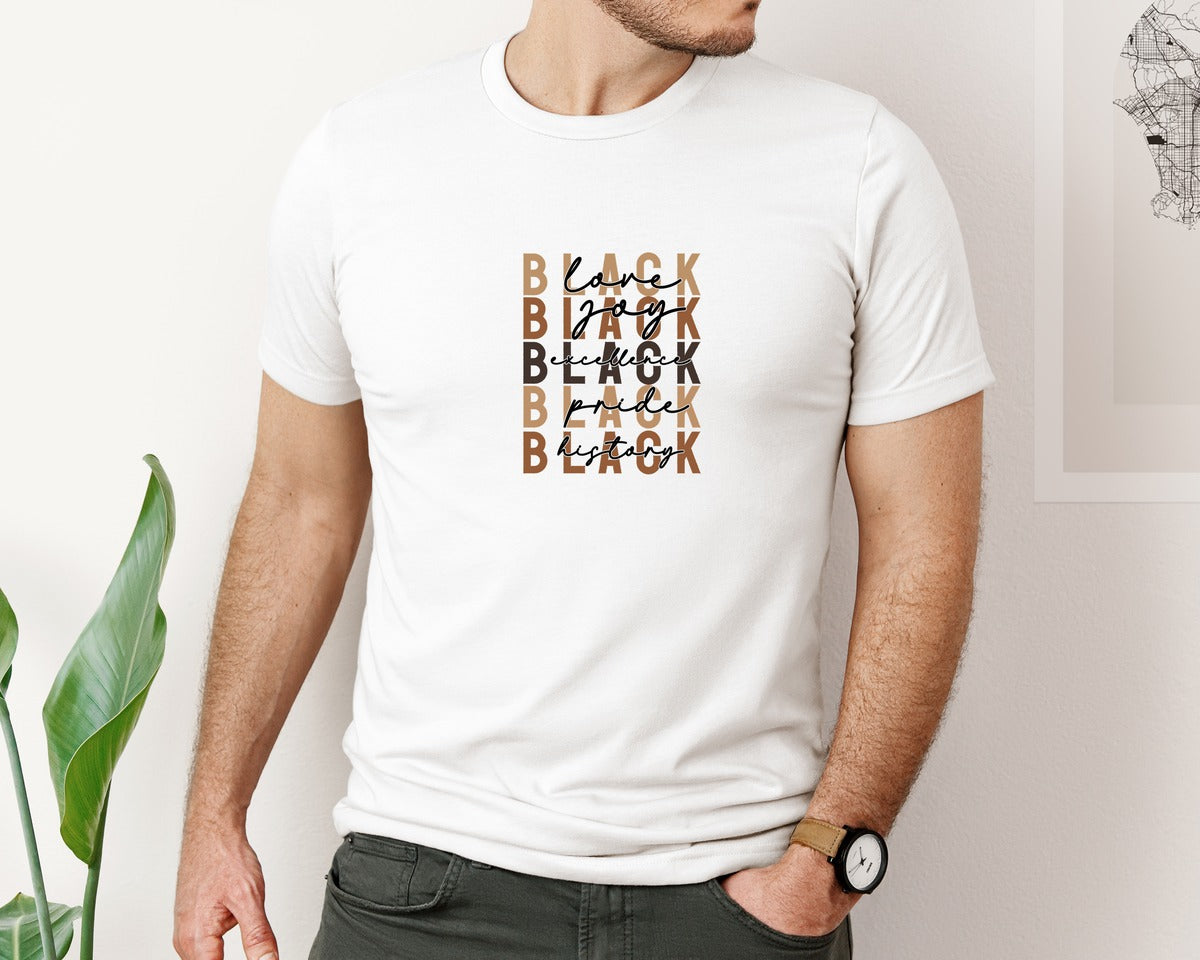 brand:Bella Canvas|color:White|Black History History Month Graphic T-Shirt