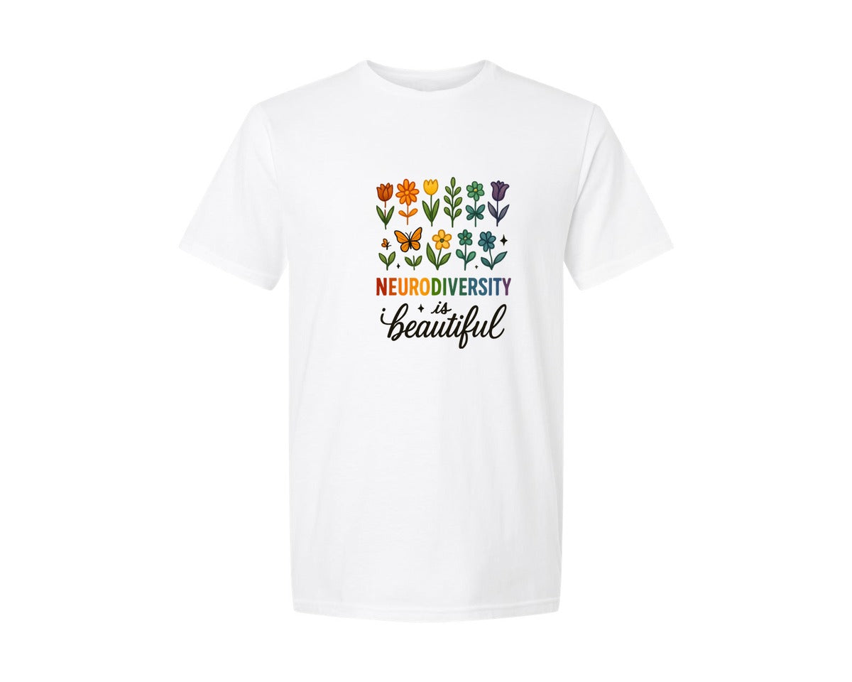 brand:Generic|color:White|Neurodiversity Neurodiversity Graphic T-Shirt