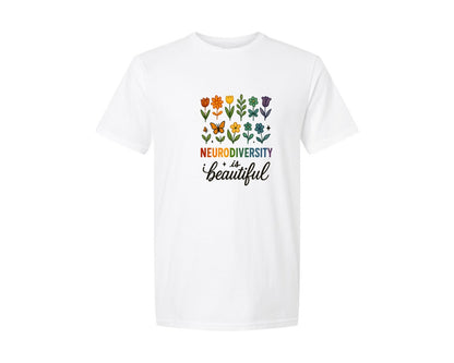 brand:Generic|color:White|Neurodiversity Neurodiversity Graphic T-Shirt