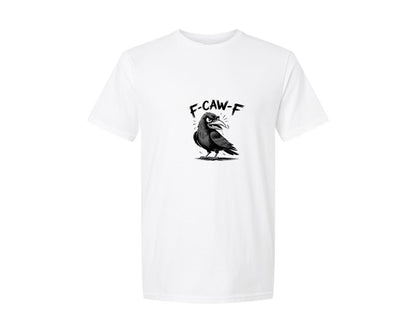 brand:Generic|color:White|F Caw F Funny Trendy Tshirt Graphic T-Shirt