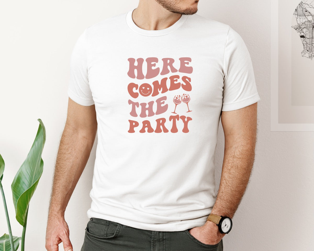 brand:Bella Canvas|color:White|Wedding Or Bachelorette Party Graphic T-Shirt