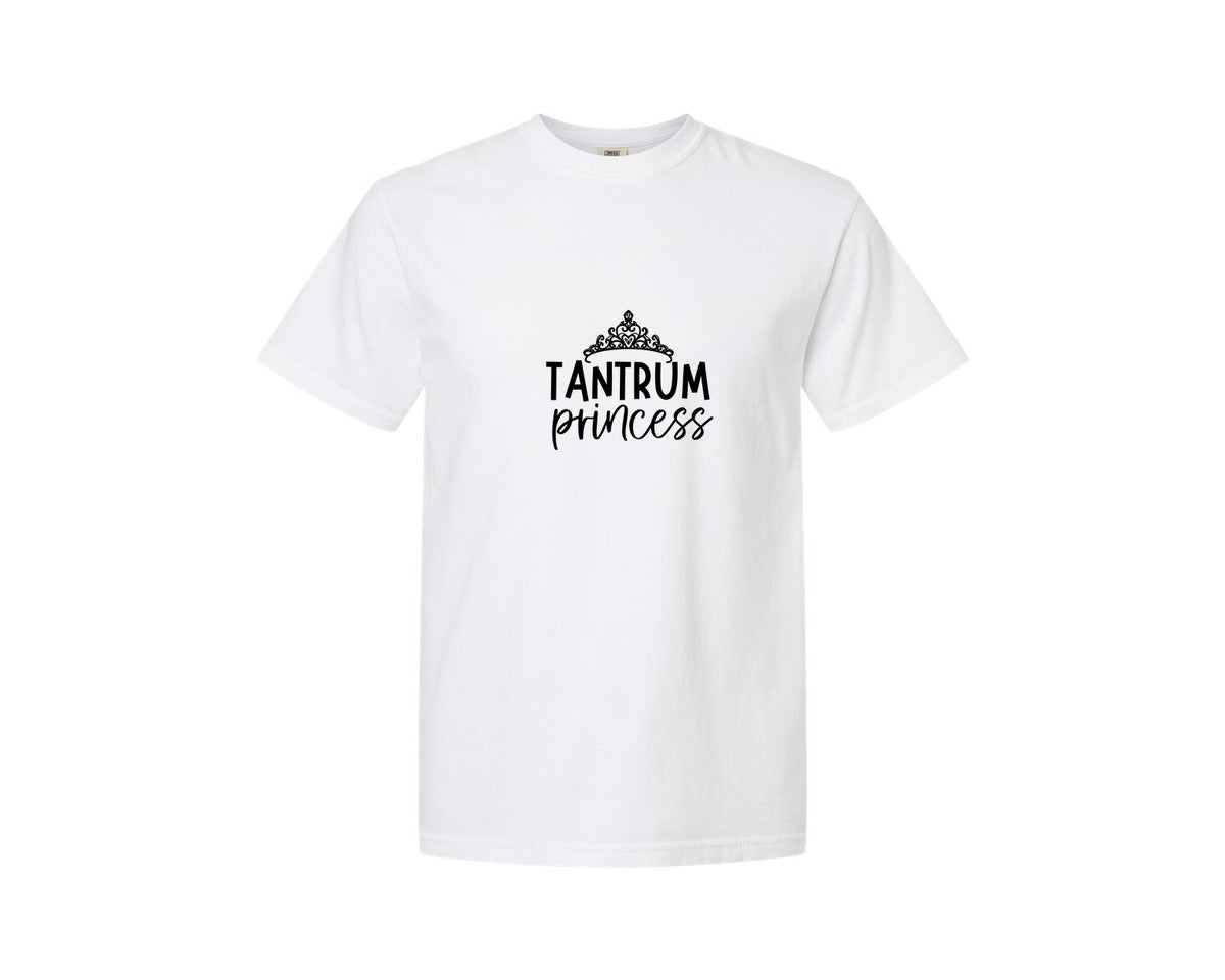 brand:Comfort Colors|color:White|Tantrum Princess Graphic T-Shirt