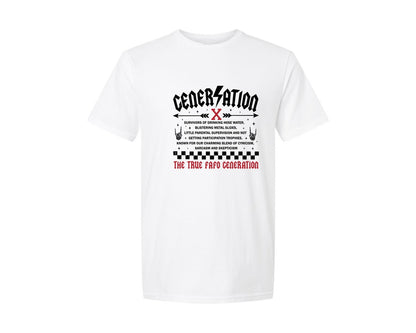 brand:Generic|color:White|Generation X Fafo Quote Design Graphic T-Shirt
