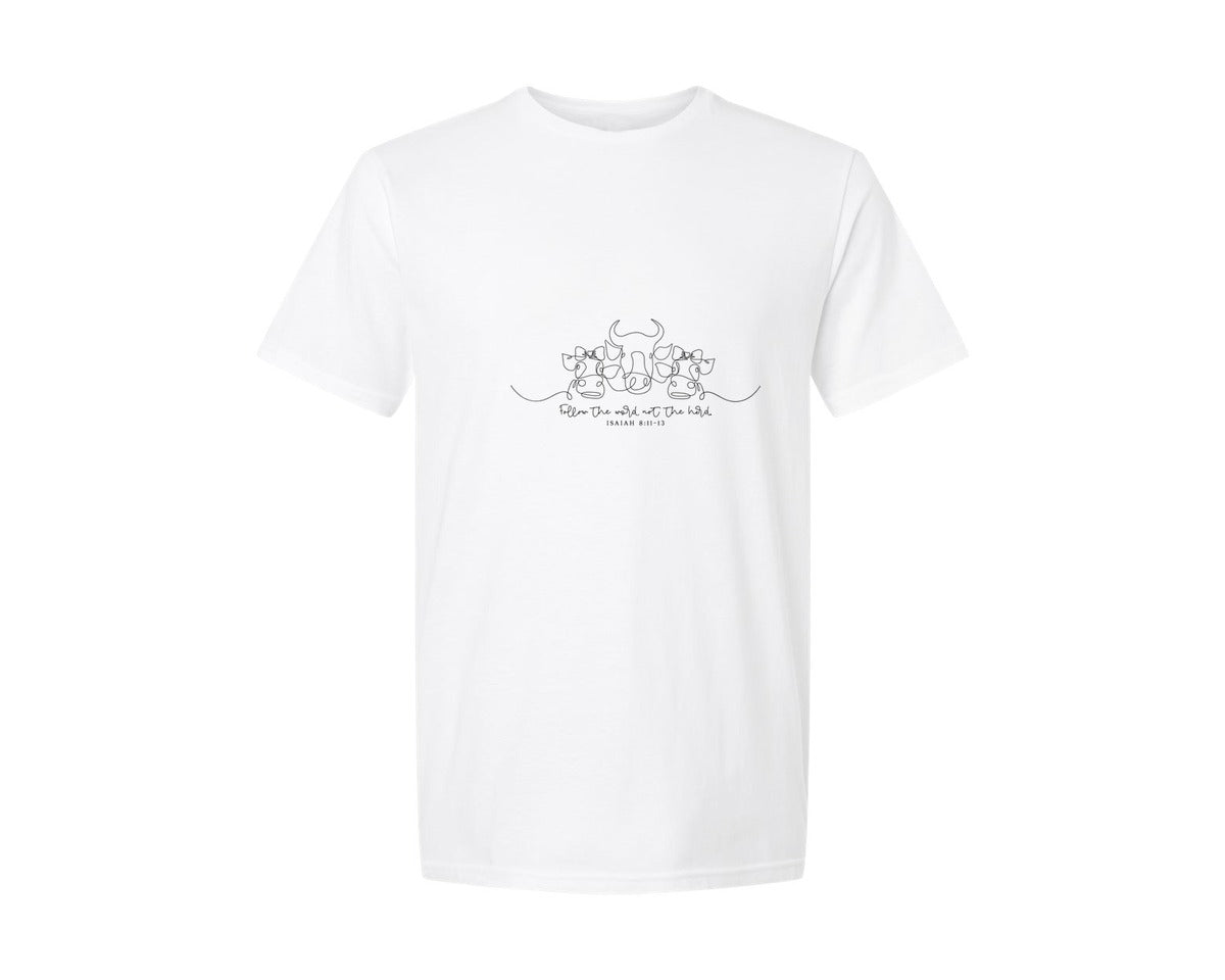 brand:Generic|color:White|Follow The Word Not The Herd 2 Graphic T-Shirt