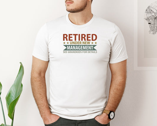 Mens Fathers Day Retired Grandpa Shirts Graphic T-Shirt